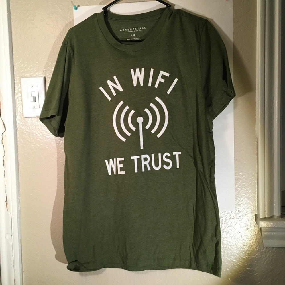 Aeropostale Print Shirt ”In WIFI We Trust”